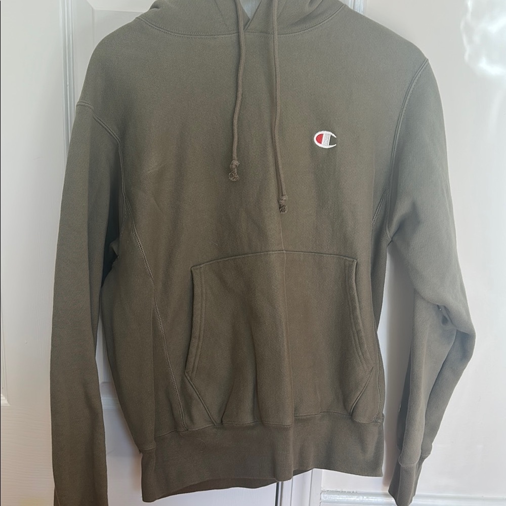 Champion Men's Olive Hoodie